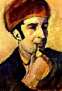 August Macke Portrait de Franz Marc oil on canvas